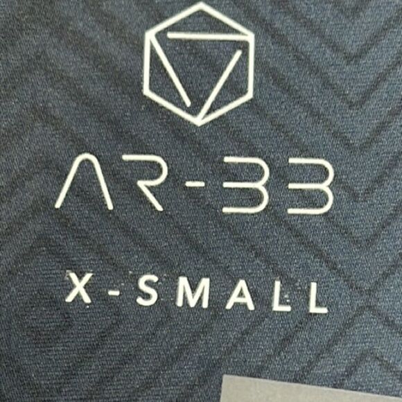 AR-33 Blue Alpha High Waist Geometric Ombre Leggings - Picture 4 of 5